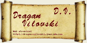 Dragan Vilovski vizit kartica
